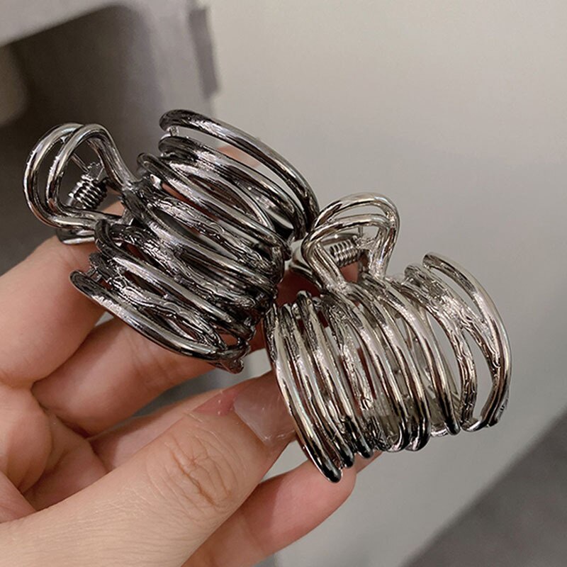 Kẹp Tóc Đuôi Ngựa Kim Loại Đơn Giản Thời Trang