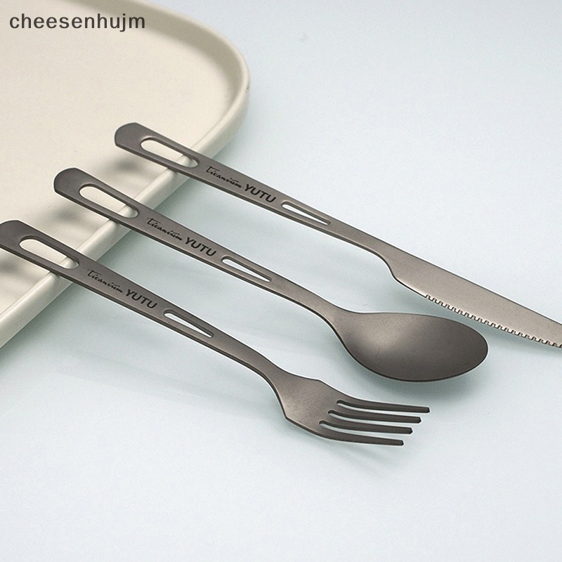 Bộ Muỗng Nĩa Bằng Titan Nguyên Chất Tiện Dụng Cho Gia Đình