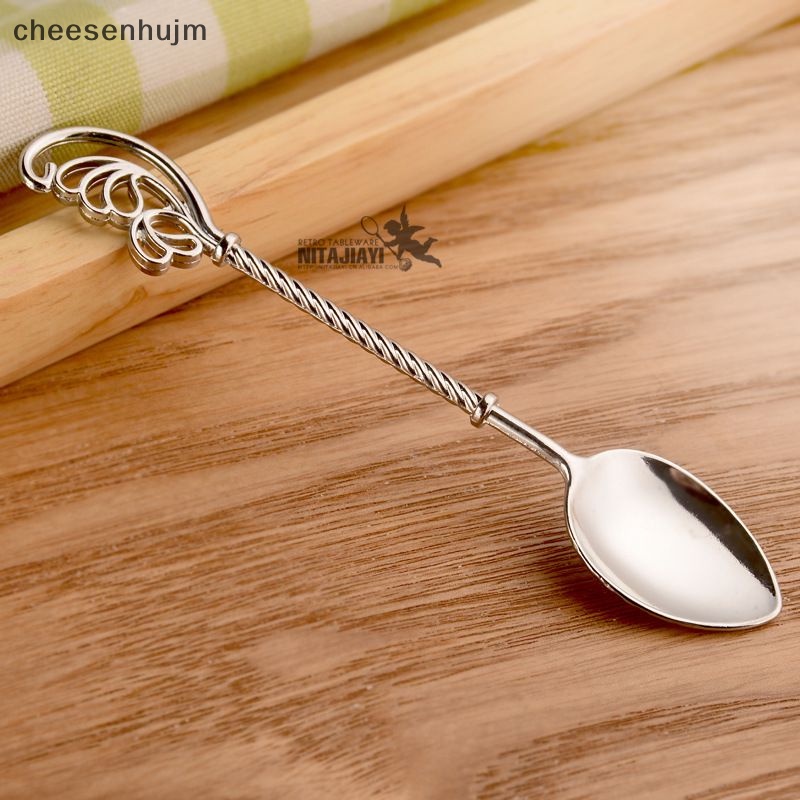 Muỗng Cà Phê Chạm Khắc Phong Cách Vintage Bằng Đồng