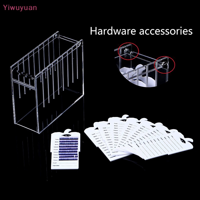Hộp Đựng Lông Mi Giả 8 Tầng Bằng Acrylic Trong Suốt