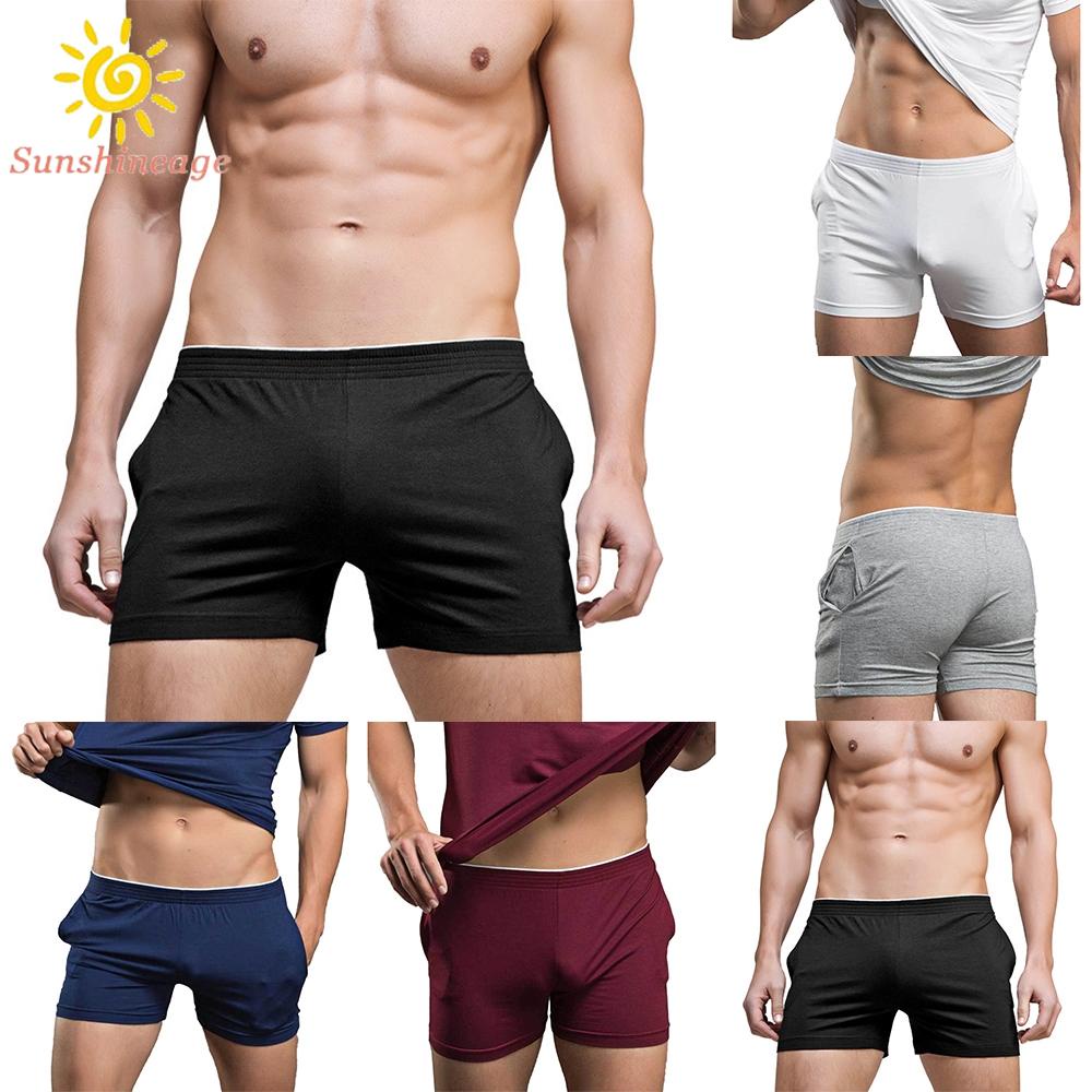 Quần Short Ngủ Màu Trơn Thoải Mái Và Thư Giãn Cho Nam