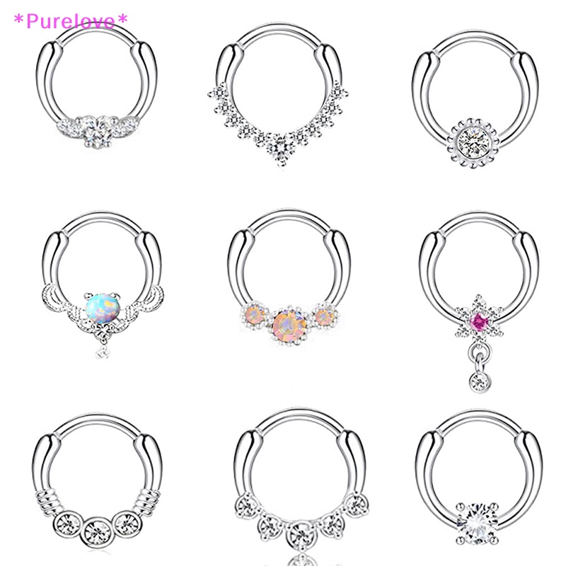 1 Khuyên Mũi / Môi Hình Xoắn Ốc Hình Hoa Thời Trang Cho Nam Nữ Mới