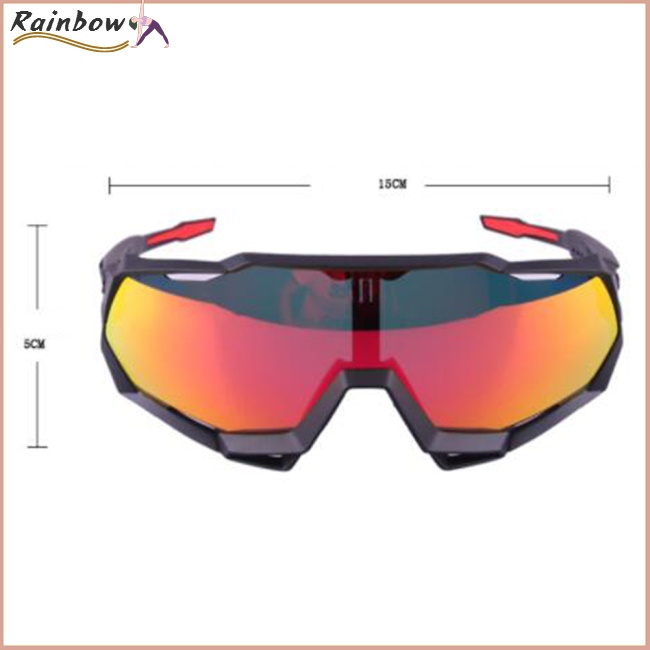 Kính Mát 3 Tròng Chống Tia UV Chống Gió Bảo Vệ Khi Đạp Xe / Leo Núi