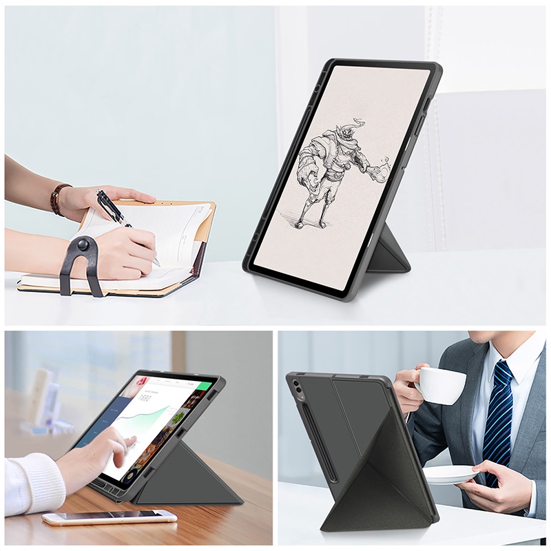 Bao Da Máy Tính Bảng TPU Mềm Có Thể Gấp Gọn Cho Samsung Tab S9 11inch X710 X716B X718U S9 + S9 Plus 12.4inch X810 X816U