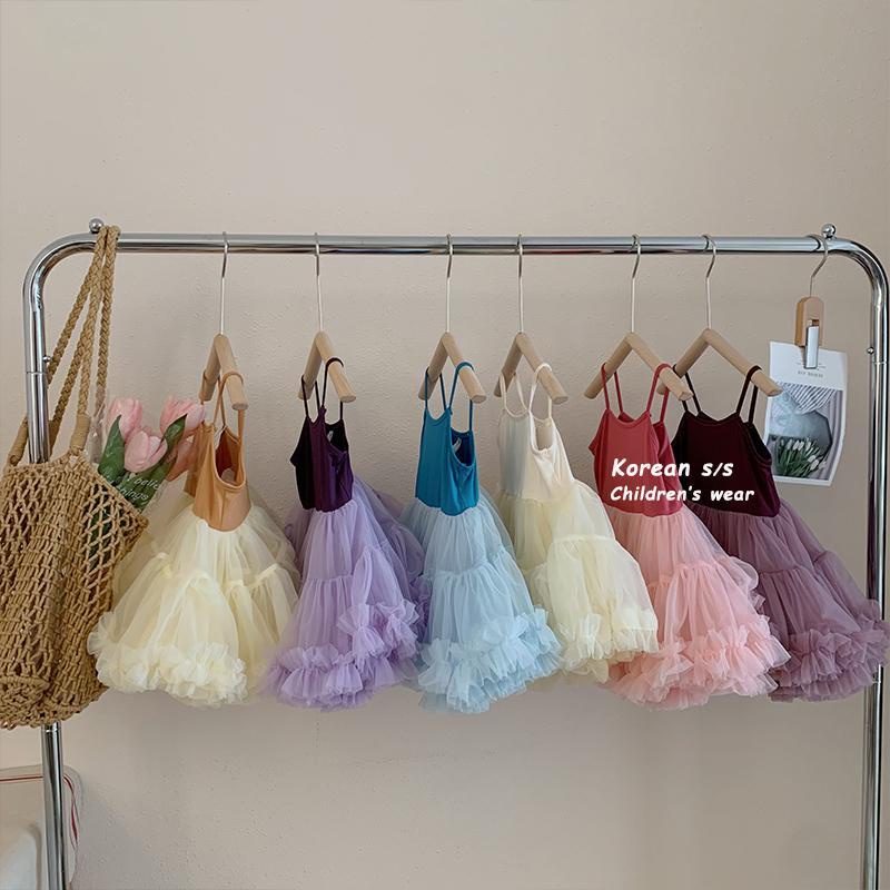 Baby girl ballet pettiskirt suspender gạc váy nữ little kids 'công chúa váy baby tutu váy cô gái thời trang váy mùa hè