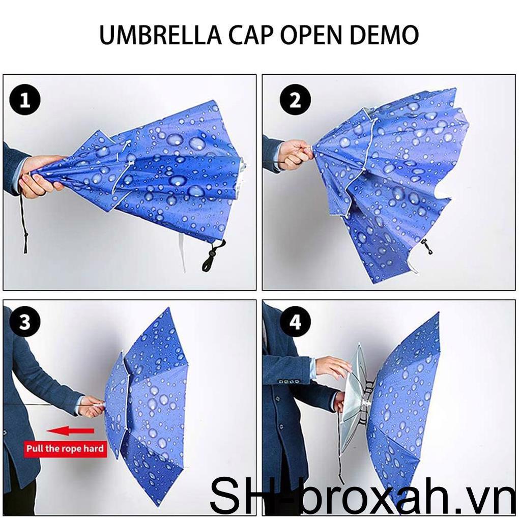 Mũ Dù Gấp Gọn Bảo Vệ Chống Thấm Nước Thông Dụng Cho Hoạt Động Ngoài Trời