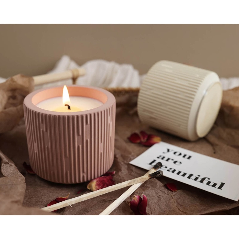 ✿ Silicone Khuôn Silicon Làm Đế Nến Hình Ly Xi Măng