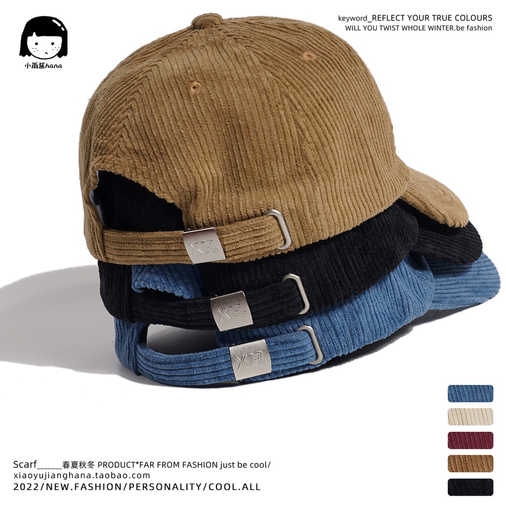 Mũ Lưỡi Trai Vải Nhung Mềm Mại Phong Cách Hong Kong Thời Trang Thu Đông