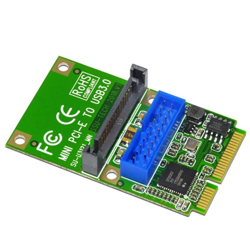Mini pci-e express to usb 3.0 19pin 20pin expansion header card giao diện sata power-on cho máy tính