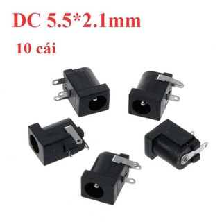 10 đầu cắm nguồn dc cái 5.5*2.1mm dc-005