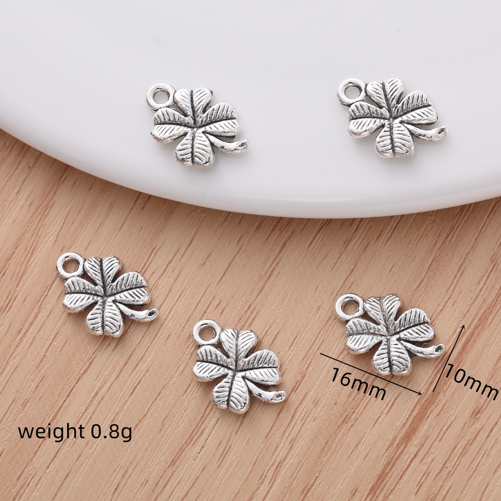 Set 30 Mặt Vòng cổ Hình Cỏ Bốn Lá Phong Cách Vintage