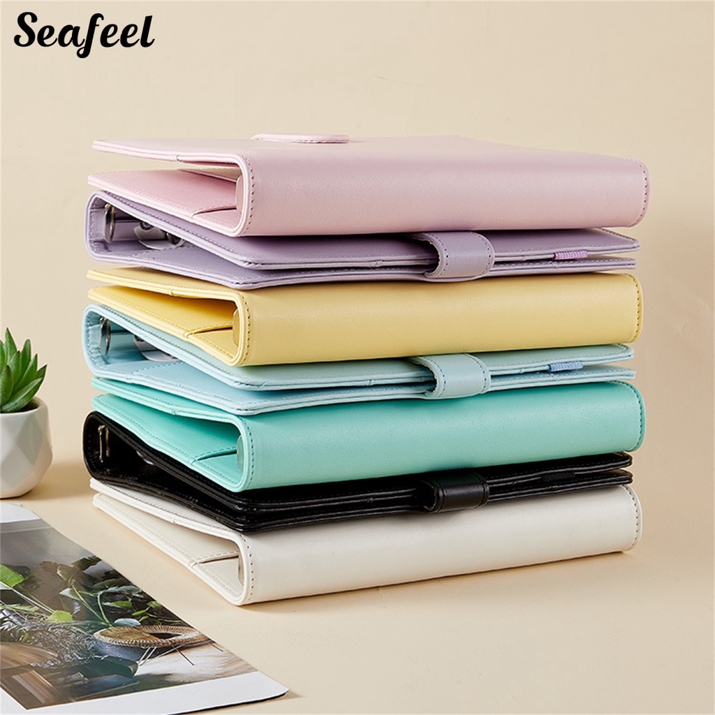 Vỏ Bọc Sổ Tay Chống Thấm Nước 6 Lỗ Họa Tiết Lá Cây Thông Dụng