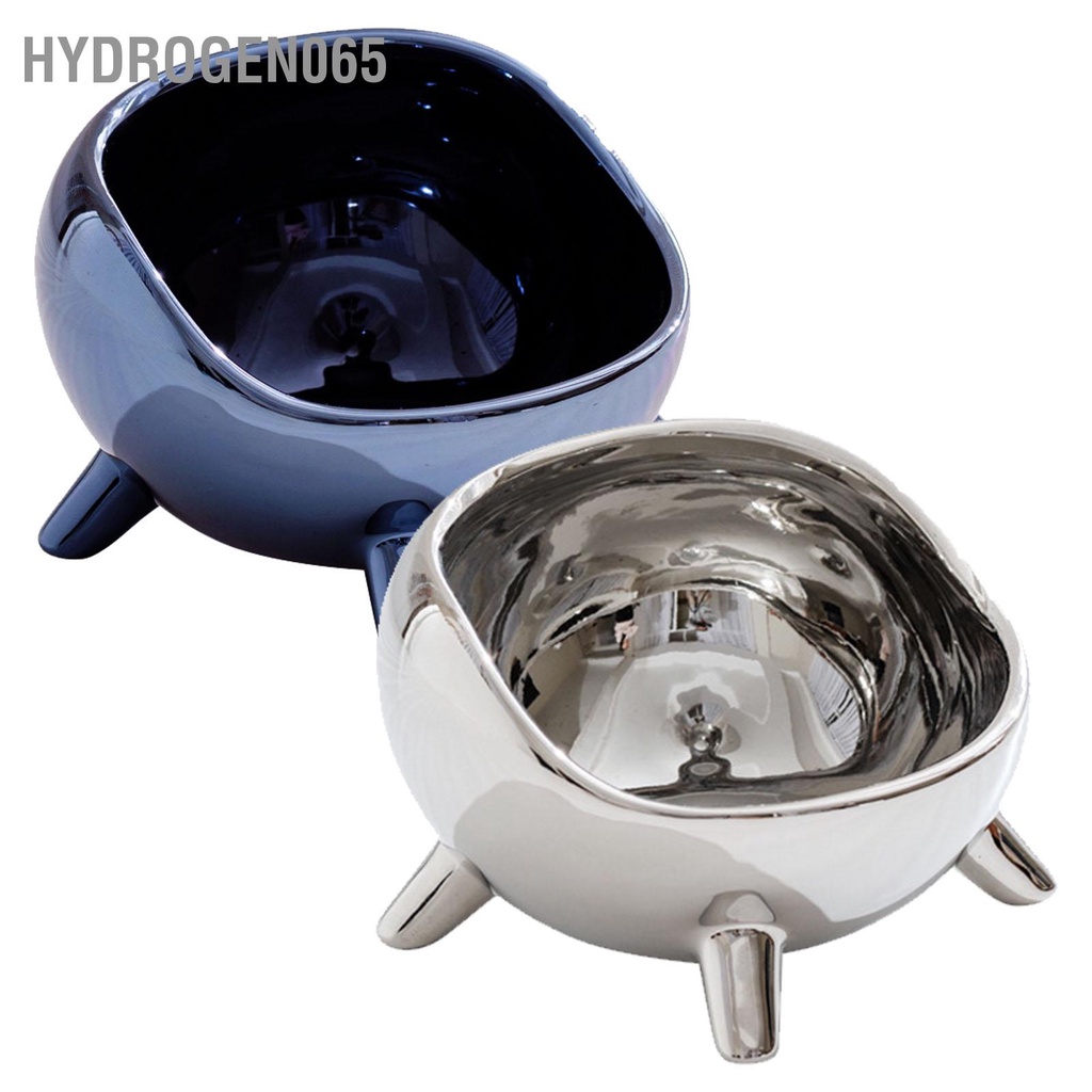 Hydrogen065 Bát cho mèo Chiều cao phù hợp Gương gốm an toàn Ổn định Công suất lớn dành thú cưng chó Thú