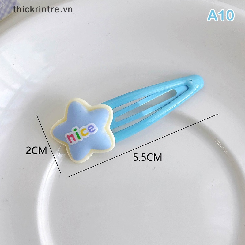 Kẹp Tóc Hình Ngôi Sao Đám Mây Màu Gradient Dễ Thương Cho Bé Gái