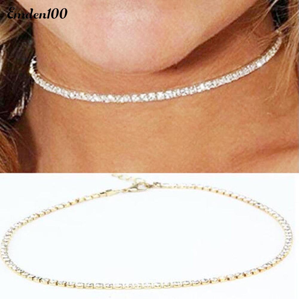 Vòng Cổ Choker Đính Đá Thời Trang Cho Nữ