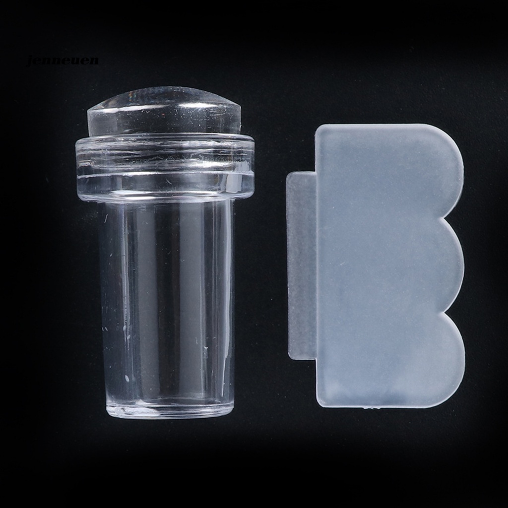 1 Bộ Khuôn In Trang Trí Móng Tay Trong Suốt DIY