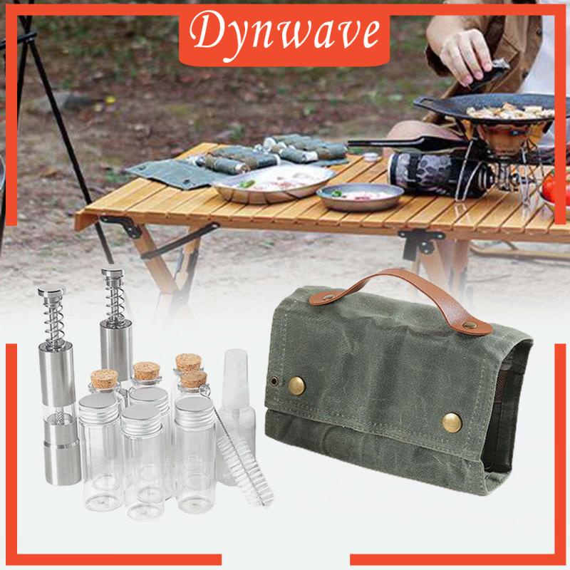 Set 12 Lọ Thủy Tinh Đựng Gia Vị Tiện Lợi Cho Du Lịch