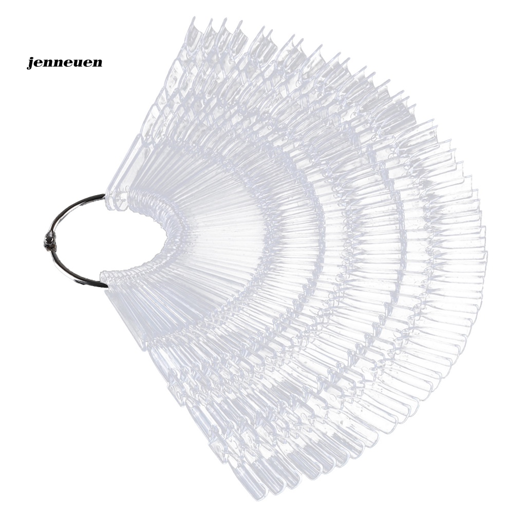 Set 50 Que Trưng Bày Mẫu Móng Tay Trong Suốt Thân Thiện Với Môi Trường