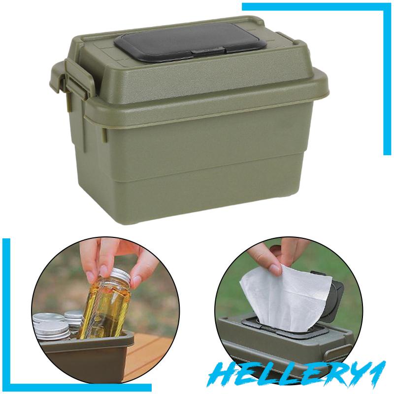 Hộp Đựng Khăn Giấy 1.1L Đa Năng Chống Trượt Kèm Nắp Đậy Tiện Dụng Mang Theo Du Lịch Cắm Trại