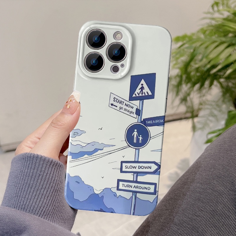 Ốp Điện Thoại Cứng Hình Phong Cảnh Cho iPhone 14 Pro Max 14Pro 14Plus 13 13Pro 12 Mini 12Pro 11 11Pro X XR Xs XsMAX 7 8 Plus