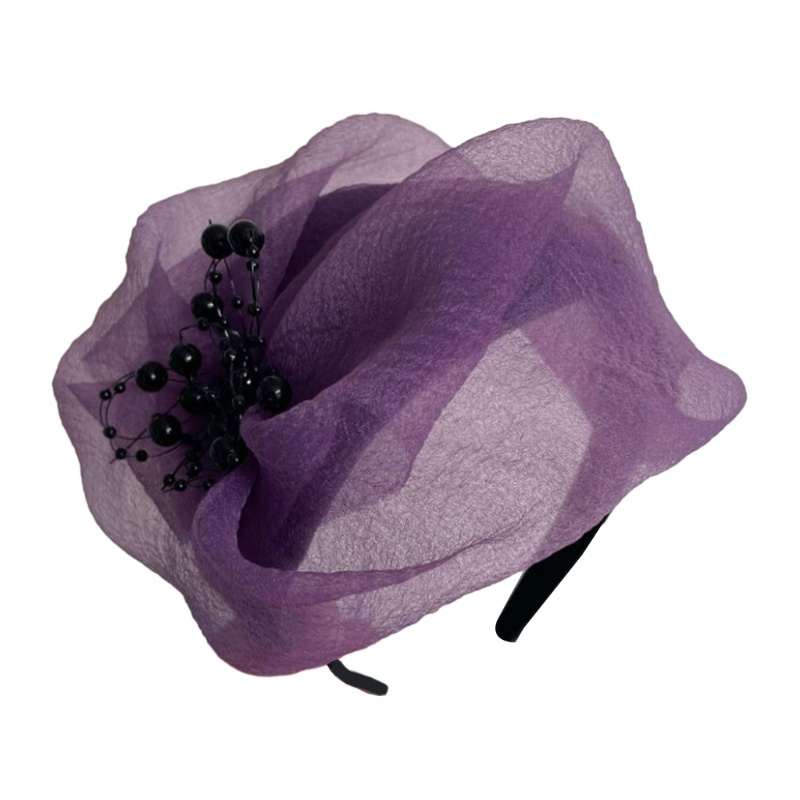 Cài Tóc Đính Hạt Dạng Lưới Phong Cách Punk Cho Nữ