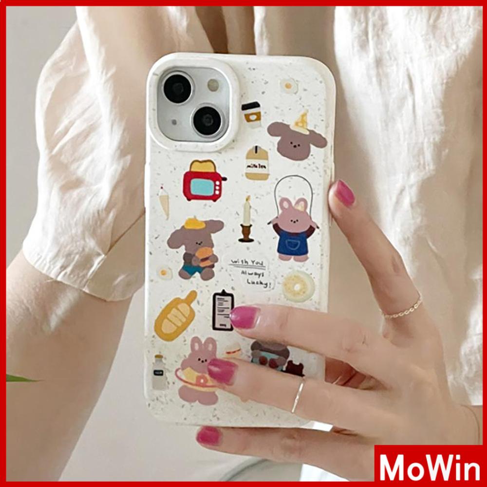 Ốp lưng iPhone 14 Pro max Ốp lưng iPhone có thể phân hủy thân thiện với môi trường Vỏ bảo vệ chống sốc mềm Hoạt hình dễ thương Chú thỏ thể thao Tương thích với iPhone 13 Pro max 12 Pro Max 11 XS XR 7 8Plus