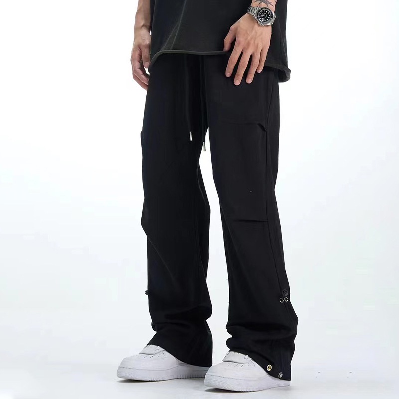 Khaki Drawstring Relaxed Pant