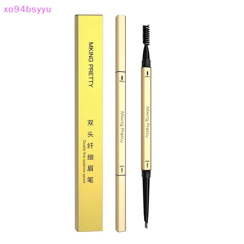 Bút Kẻ Lông Mày Xo94Bsyu Hai Đầu Chống Thấm Nước Siêu Mịn 5 Màu Tùy Chọn