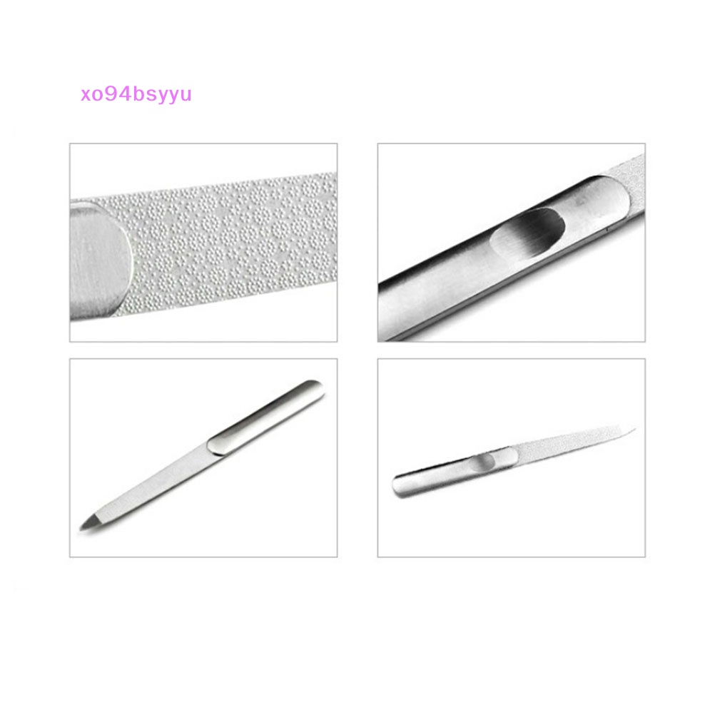Dũa Móng Tay Xo94Bsyu Hai Mặt Bằng Thép Không Gỉ Thời Trang