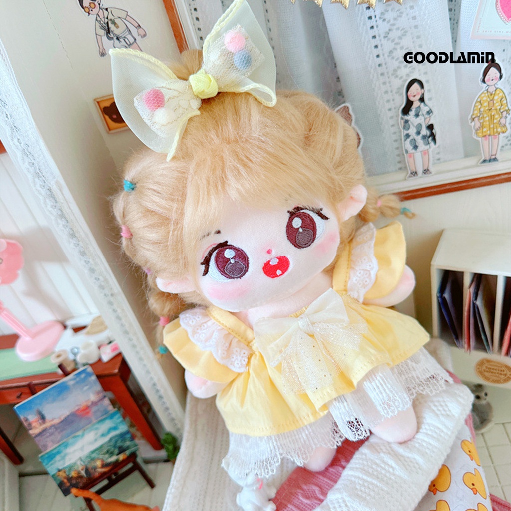 Búp Bê Nhồi Bông Hình Đôi Mắt To 20cm Dễ Thương