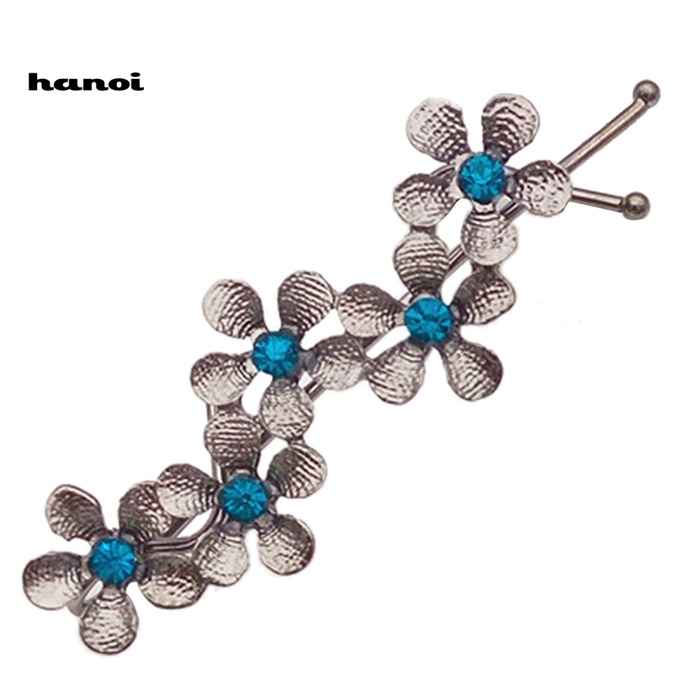 Kẹp Tóc Hoa Đính Đá Lấp Lánh Thời Trang Cho Nữ