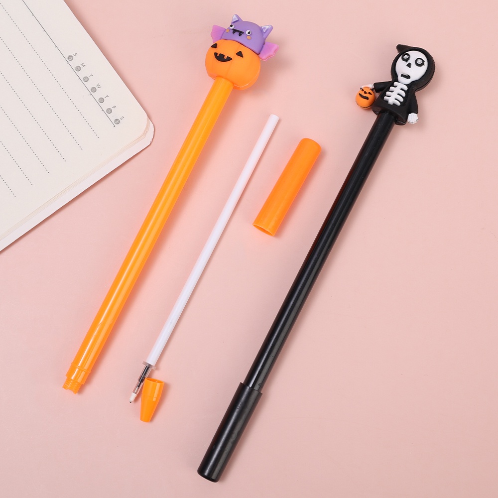 Bút Mực Gel Ngòi 0.5mm In Họa Tiết Hoạt Hình Phong Cách Halloween