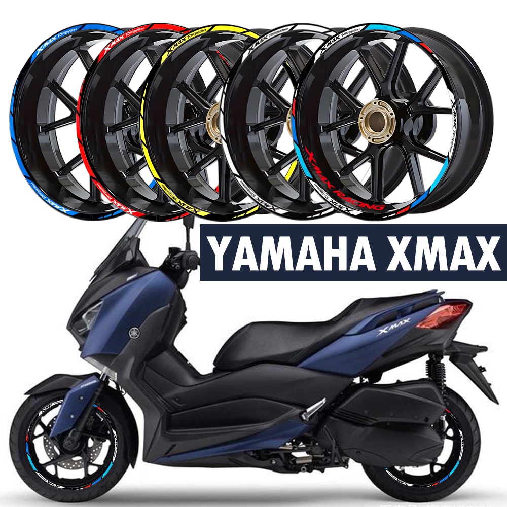 Miếng Dán Phản Quang Trang Trí Vành Bánh Xe Mô Tô Yamaha XMAX 300 250 125