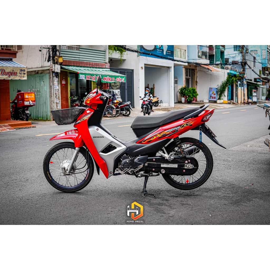 Tem rời Wave A 110 - Mẫu đỏ đen HOT 2023 - Chuẩn From cực đẹp