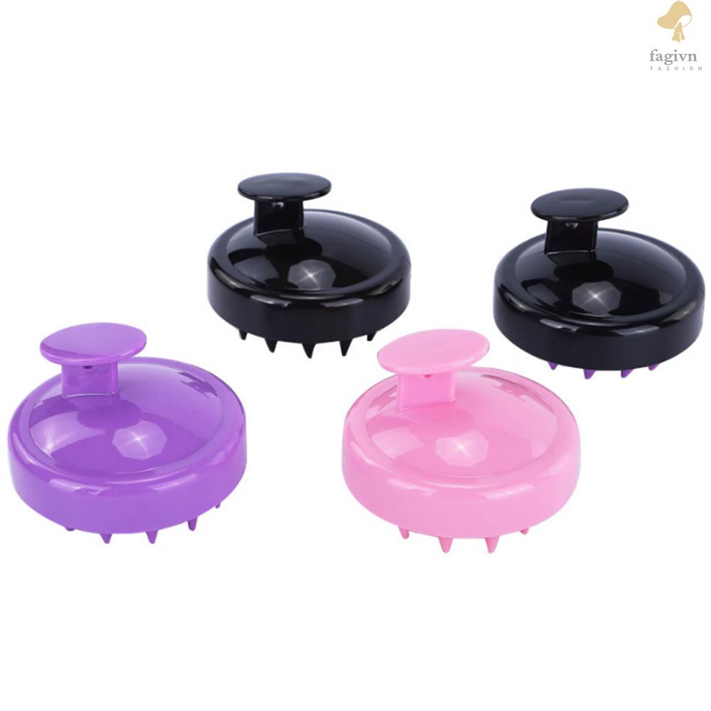 Bàn Chải Massage Da Đầu Bằng Silicone Mềm Mại Tiện Dụng
