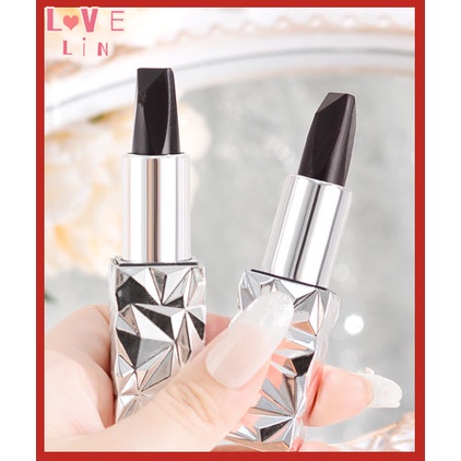 Son Dưỡng Môi Kim Cương Đen Ba Màu Thay Đổi Màu Dưỡng Ẩm Lâu Trôi Không Phai Màu Không Bị Phai Màu
