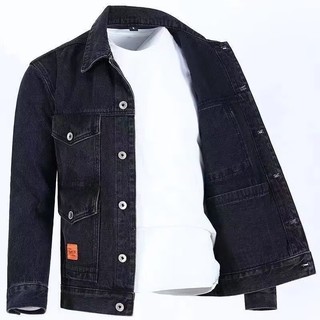Áo Khoác Denim Dáng Rộng Phong Cách Retro Thời Trang Xuân Thu Cho Nam Giới