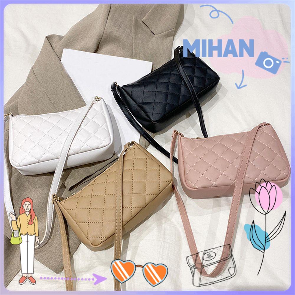 Túi Xách Nữ MIHAN1 Phối Lông Màu Sắc Tương Phản Thời Trang