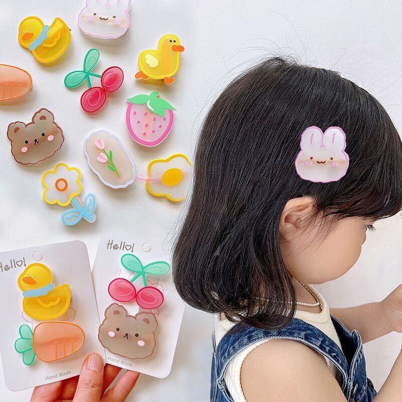 Kẹp Tóc Hoạt Hình Dễ Thương Cho Bé Gái