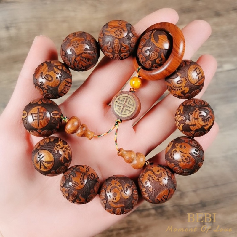 Vòng Tay Chuỗi Hạt Phong Cách Phật Giáo Ấn Độ 20mm * 12Cm