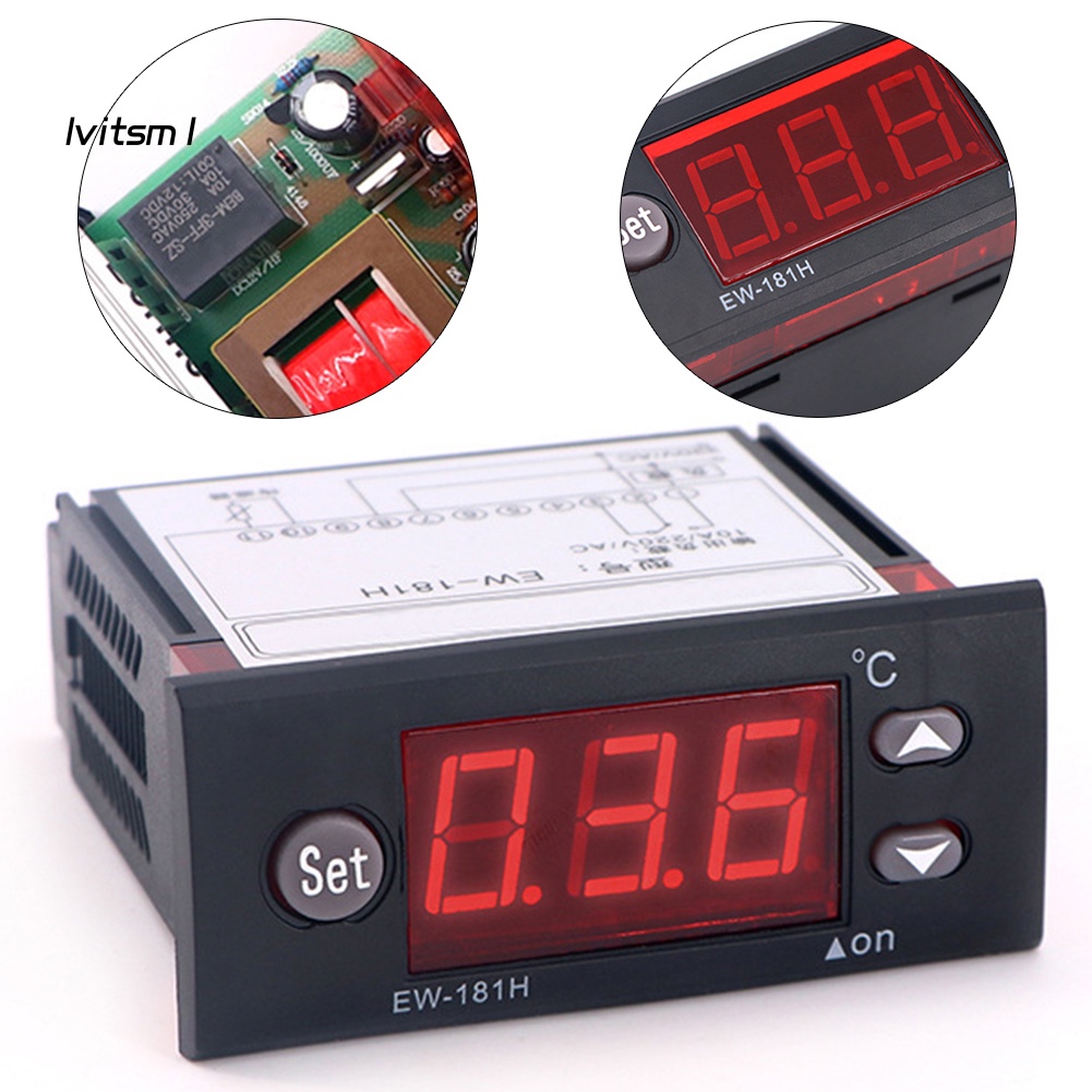 Bộ Điều Chỉnh Nhiệt Độ Thông Minh Hiển Thị Kỹ Thuật Số EW-181H 220V