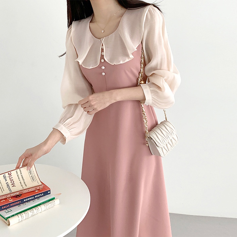 Terno Đầm Thường Ngày Cho Nữ 2023 Đầm Dài Tay Đầm Maxi Dài