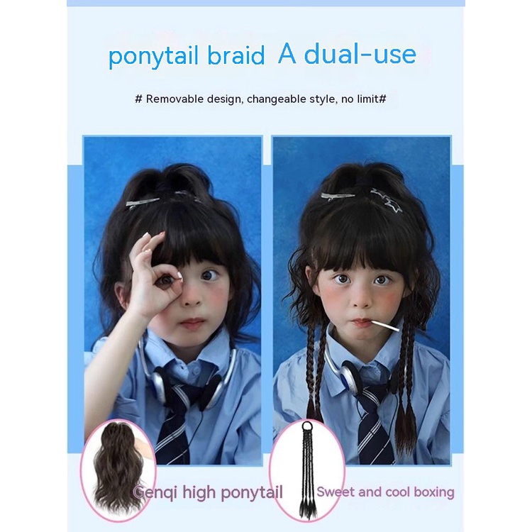 Tóc Giả Dài Xoăn Lọn To Dễ Thương Cho Bé Gái