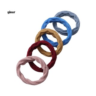 Set 5 Dây Cột Tóc Mini Co Giãn Đơn Giản Cho Nữ