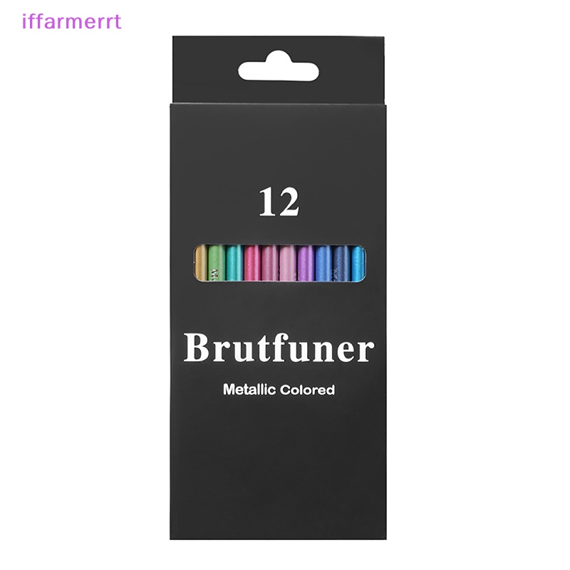 Set 12 Bút Chì Màu Ánh Kim Dùng Vẽ Tranh Chuyên Nghiệp