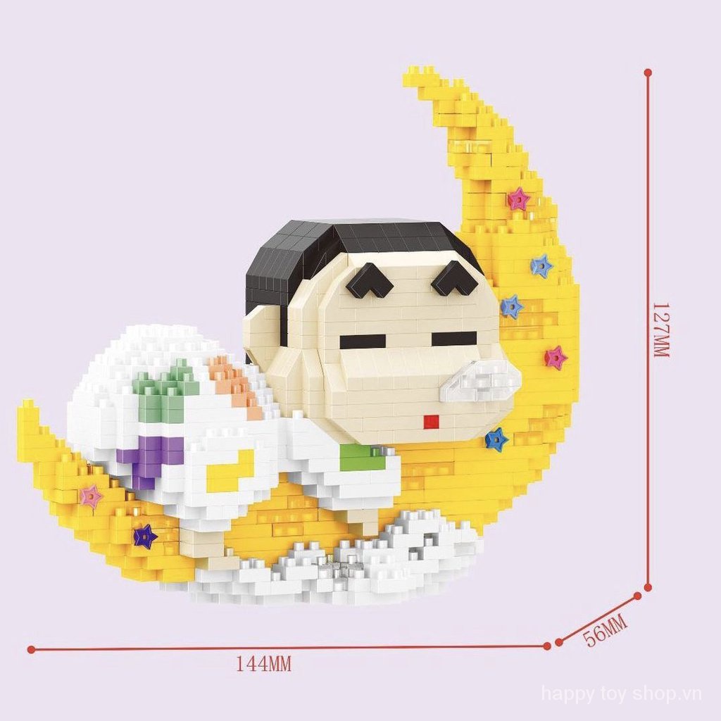 Bộ Đồ Chơi Lắp Ráp Lego Nhân Vật Hoạt Hình Cậu Bé Bút Chì Shin-Chan Mini
