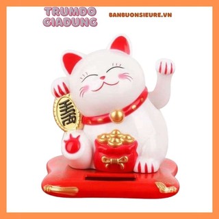 Mèo thần tài vẫy tay năng lượng mặt trời - mang lại may mắn tài lộc cho gia chủ