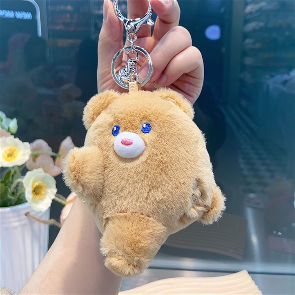 Nhãn dán móc khóa hình gấu nam châm Mặt dây chuyền sáng tạo Búp bê sang trọng Quà tặng mặt dây chuyền nhỏ