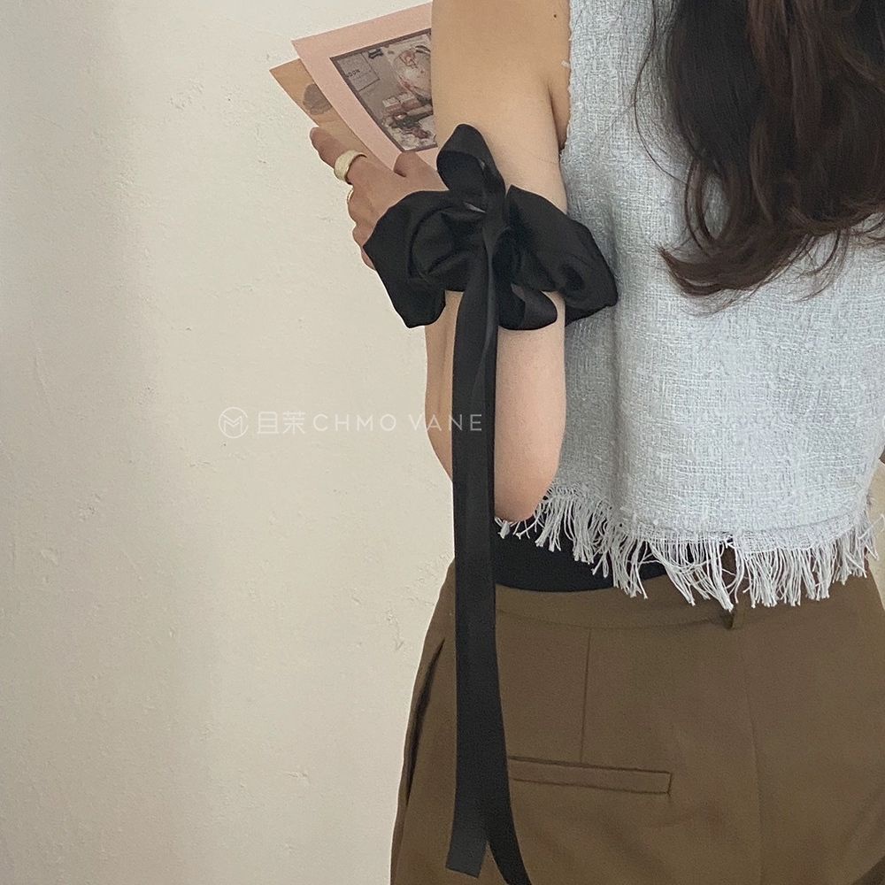 Dây Cột Tóc Cao Su Co Giãn Đính Nơ Xinh Xắn Cho Nữ