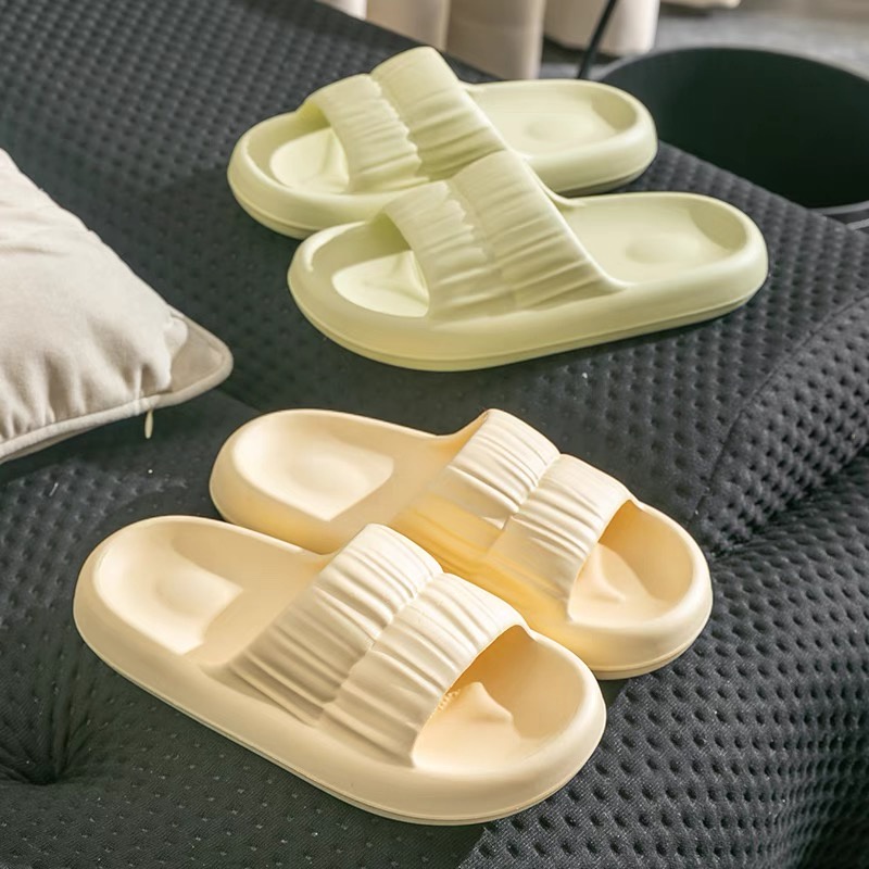 𝐢𝐃É𝐏 𝐃𝐋𝟑𝟕𝟕 Dép bánh mì nữ quai ngang Bèo Nhún EVA mềm siêu nhẹ êm chân đi trong nhà